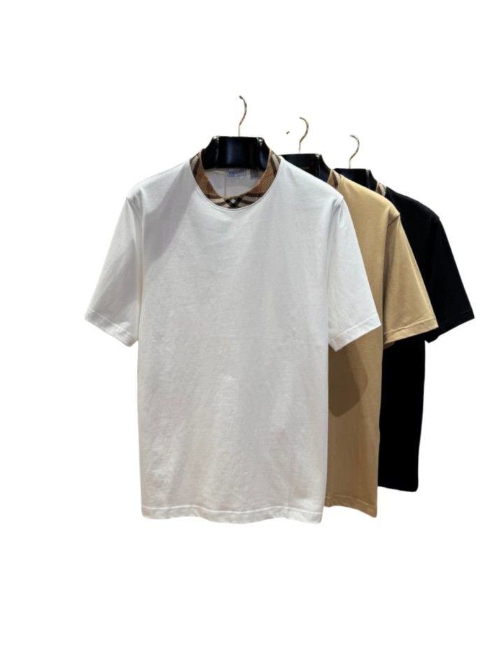 1:1 quality version  Plaid knit crew neck T-shirt 3 colors 28967940