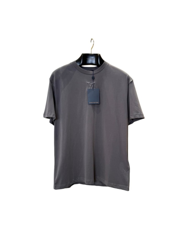 1:1 quality version Three-Dimensional Embossed Logo Crew Neck T-Shirt 28968205