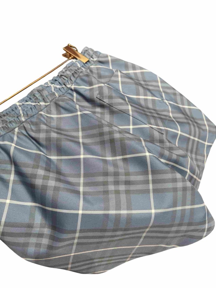 1:1 quality version Classic plaid cross jacquard drawstring casual shorts 2 colors 28967973
