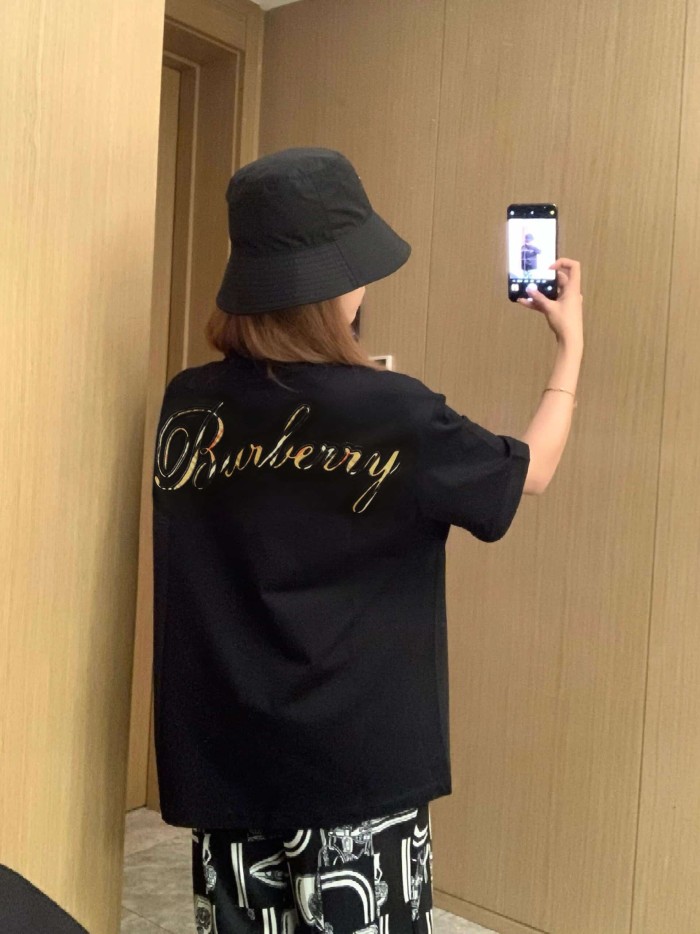 1:1 quality version  Embroidered letter T-shirt 2 colors 28967599