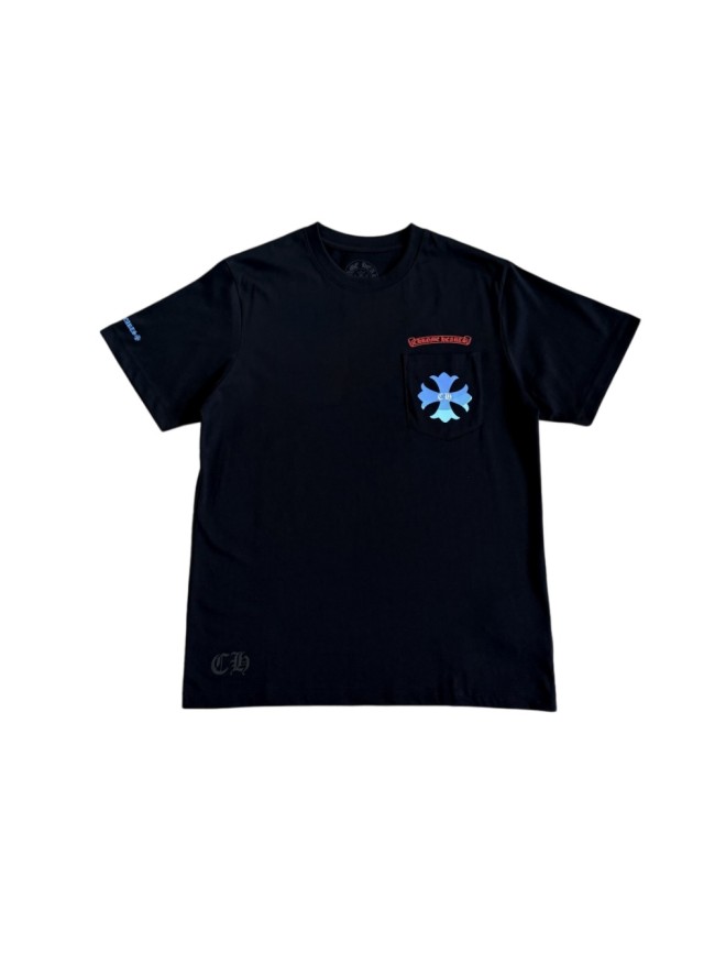 1:1 quality version Gradient Blue Cross Print Tee 2 colors 28969328