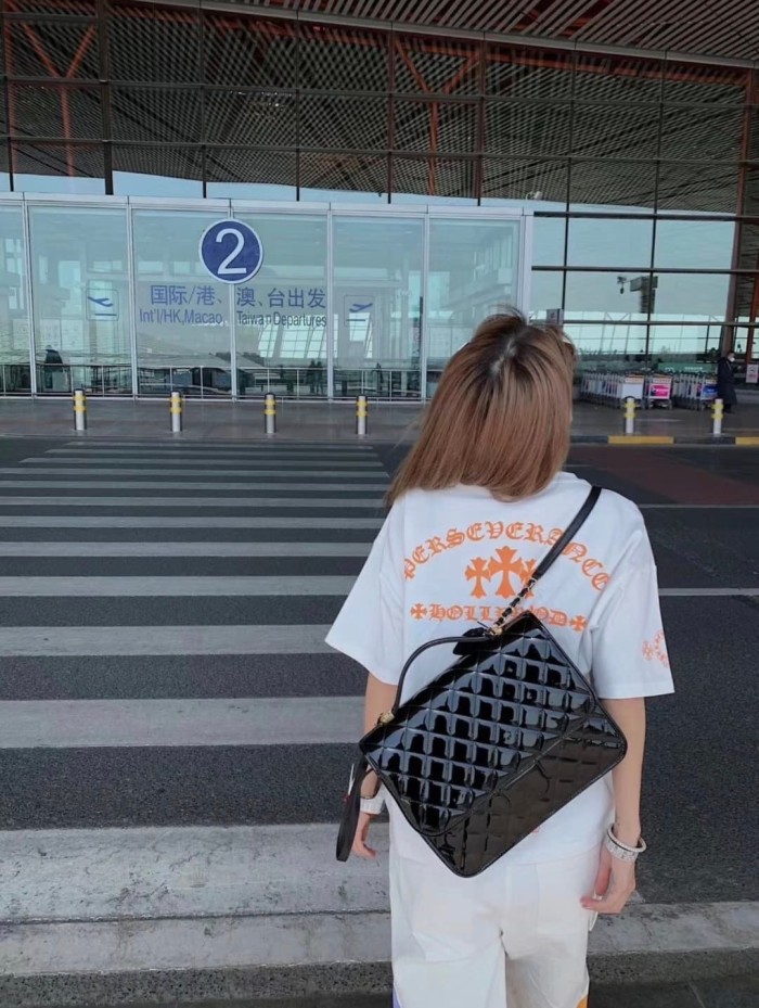 1:1 quality version Orange Cross Print Tee 2 colors 28969327