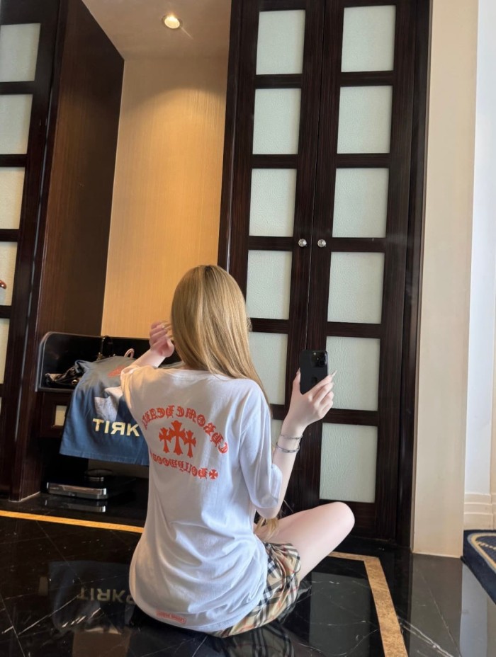 1:1 quality version Orange Cross Print Tee 2 colors 28969327