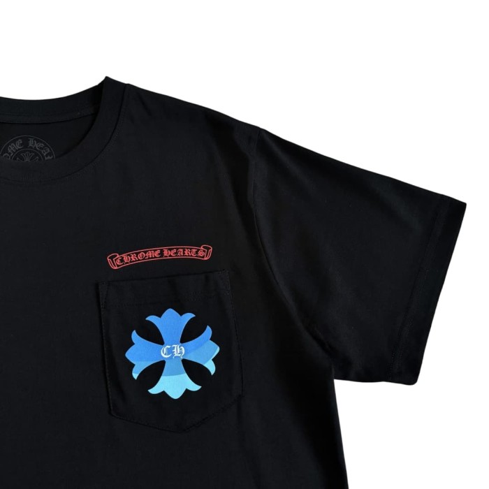 1:1 quality version Gradient Blue Cross Print Tee 2 colors 28969328