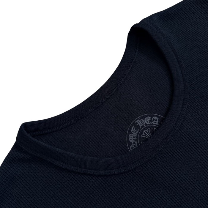 1:1 quality version Waffle Fabric Sanskrit Print Long Sleeve T-Shirt 3 colors 28969329