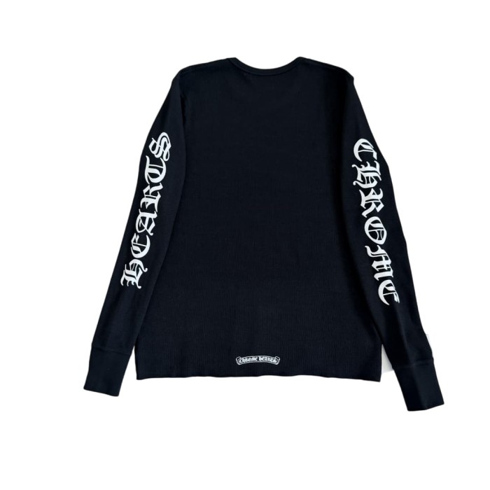 1:1 quality version Waffle Fabric Sanskrit Print Long Sleeve T-Shirt 3 colors 28969329