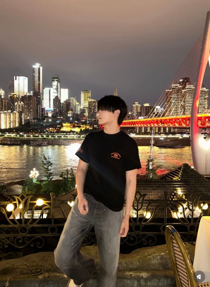 1:1 quality version Orange Cross Print Tee 2 colors 28969327