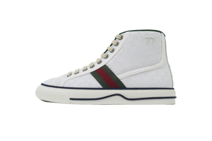 1:1 quality version Tennis 1977 Beige GG High Top Retro Sneakers 2 colors 28972702