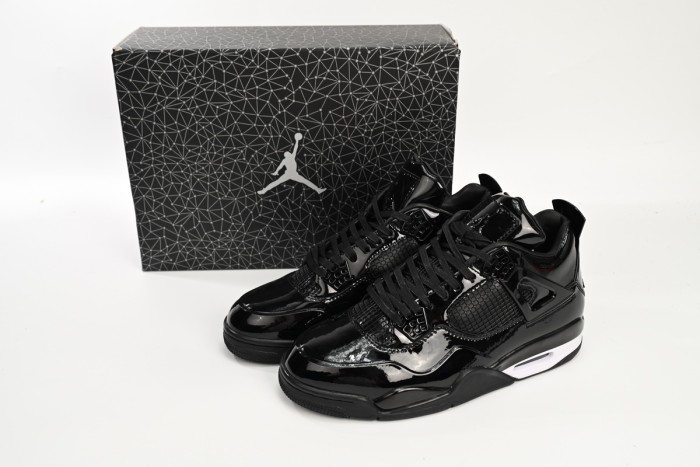 [plus-size shoes]Air Jordan 4 Retro Red Lacquer Leather Basketball Shoes 2 colors 28972824