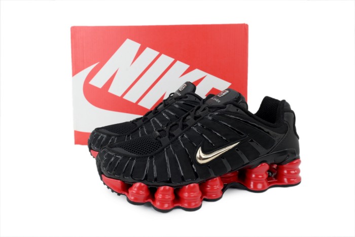 [plus-size shoes] 1:1 quality version Shox Tl Black Red Anti Slip Shock Absorption Running Shoes 28971912