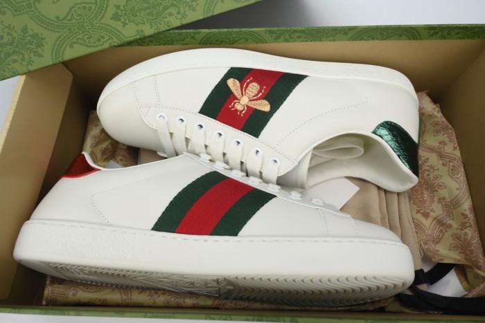 1:1 quality version Ace Red Green Web Leather Low Top Sneakers Shoes 28972453
