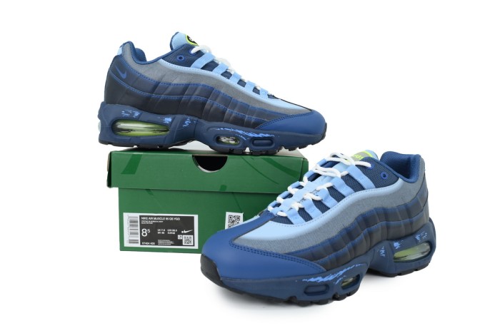 [plus-size shoes] Air Max 95 Psychic Blue Joey Retro Running Shoes 28971619