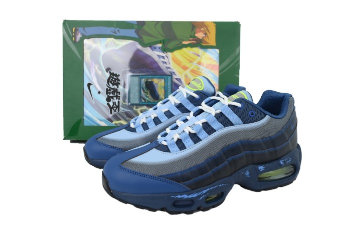 [plus-size shoes] Air Max 95 Psychic Blue Joey Retro Running Shoes 28971619