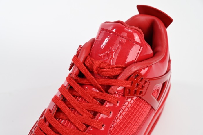 [plus-size shoes]Air Jordan 4 Retro Red Lacquer Leather Basketball Shoes 2 colors 28972824