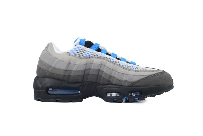 [plus-size shoes] @ir Max 95 Grey Blue Retro Running Shoes 28971784