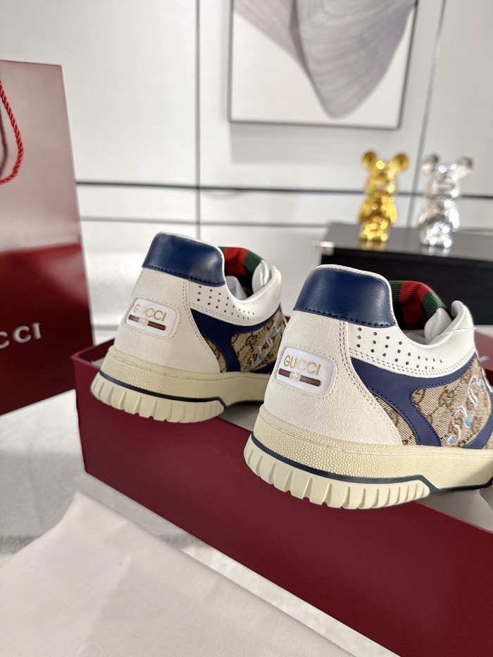 1:1 quality version GG Canvas Sneakers with Snake Embroidery Shoes 28974319