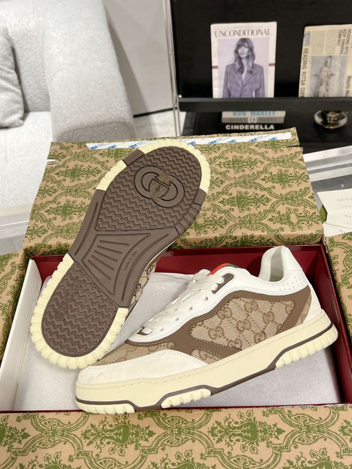 1:1 quality version Gucci GG Canvas Leather Low Top Sneakers Shoes 28974327
