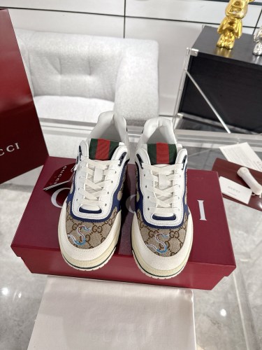 1:1 quality version GG Canvas Sneakers with Snake Embroidery Shoes 28974319