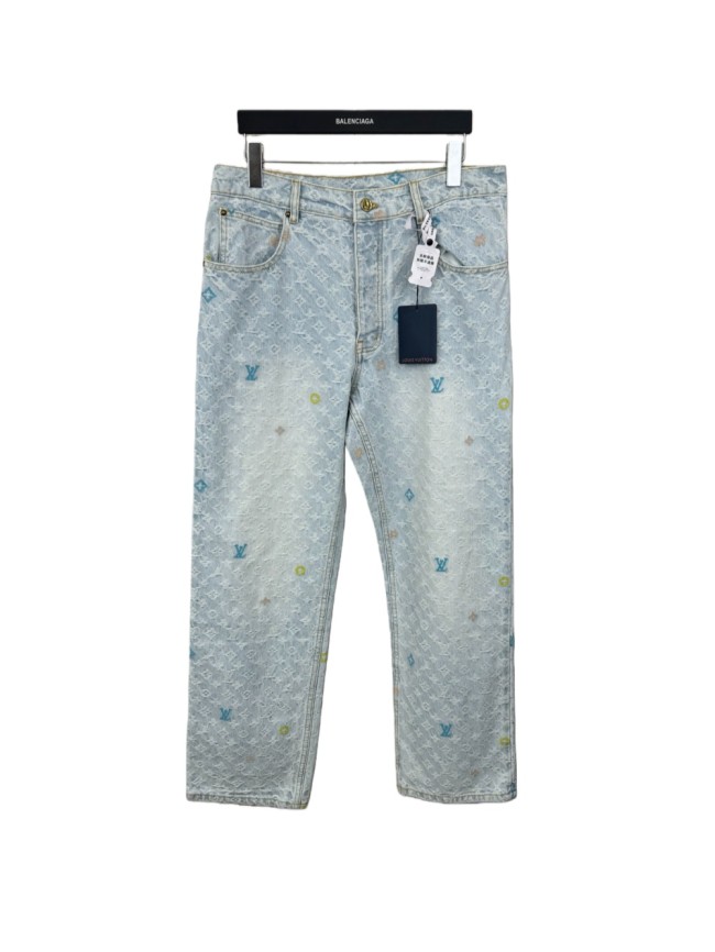 [buy more save more]1:1 quality version Embroidered Trimmed Pocket Jeans 28687460