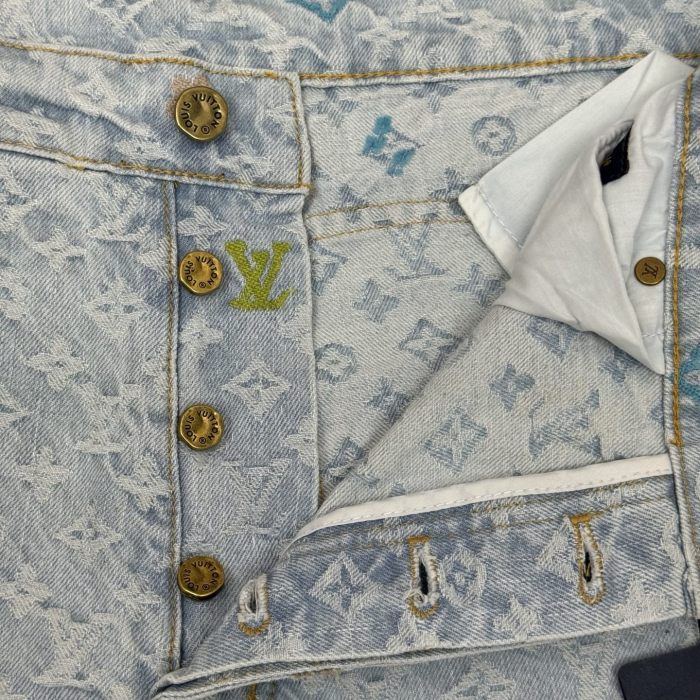 [buy more save more]1:1 quality version Embroidered Trimmed Pocket Jeans 28687460
