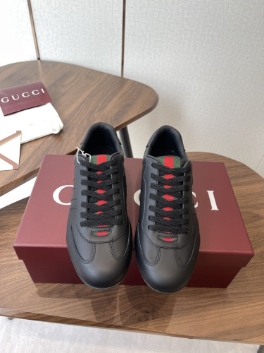 [plus-size shoes]1:1 quality version Leather Green Red Web Vintage Shoes 5 colors 28974025