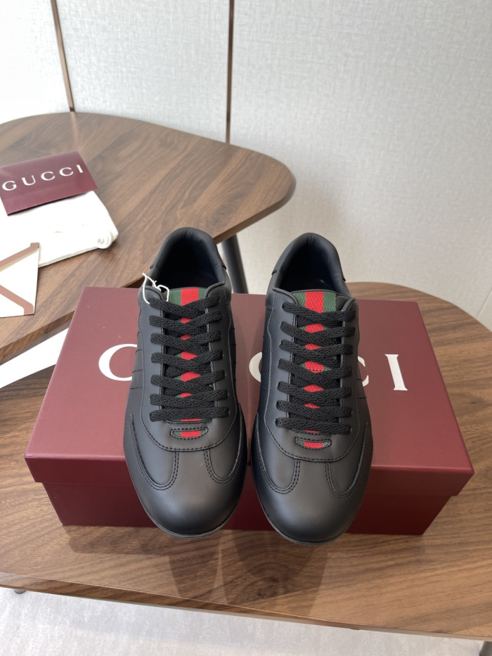 [plus-size shoes]1:1 quality version Leather Green Red Web Vintage Shoes 5 colors 28974025