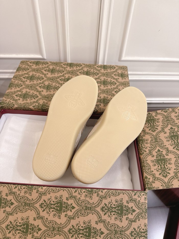 1:1 quality version Beige Mesh Suede Low Top Vintage Shoes 28974092