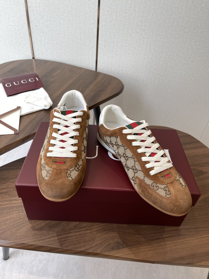 [plus-size shoes]1:1 quality version Leather Green Red Web Vintage Shoes 5 colors 28974025