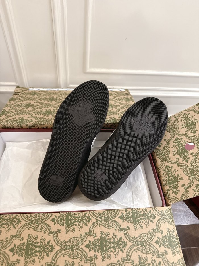 1:1 quality version Gucci GG Monogram Canvas Suede Shoes 2 colors 28974036