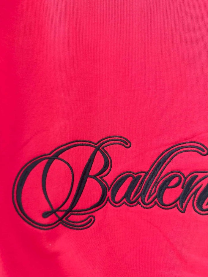1:1 quality version Two-Sleeve Cursive Letter Matte Embroidered Hoodie 2 colors 28974530