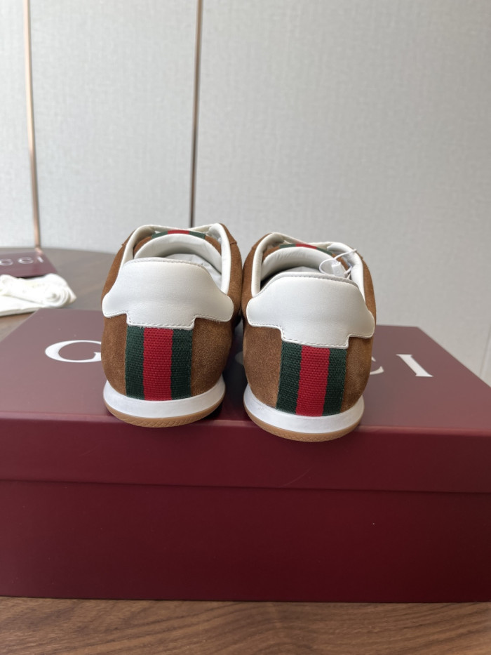 [plus-size shoes]1:1 quality version Leather Green Red Web Vintage Shoes 5 colors 28974025