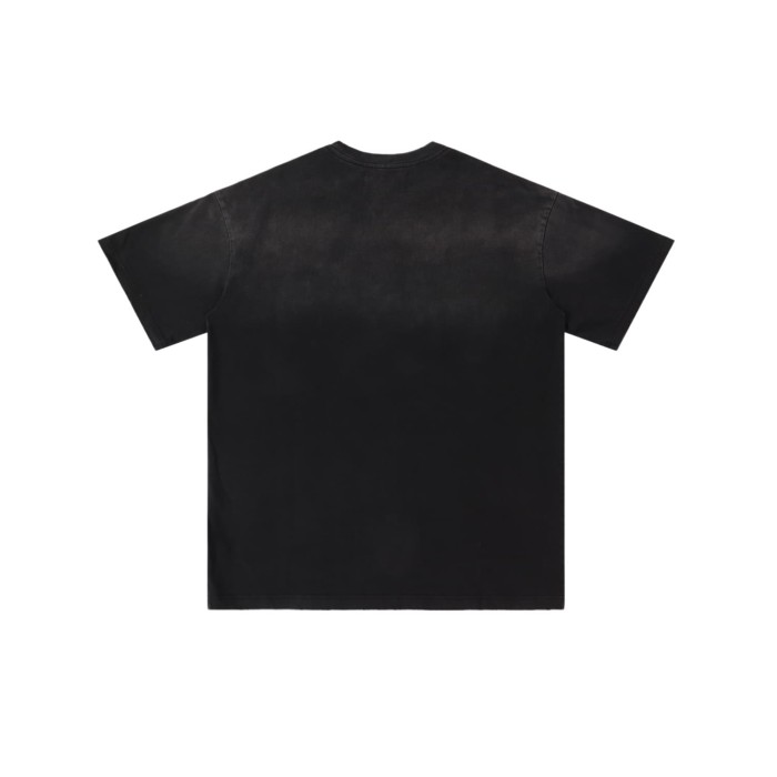 Pure Bucket Basketball Print T-Shirt Black Vintage Cotton Streetwear Tee 28978037