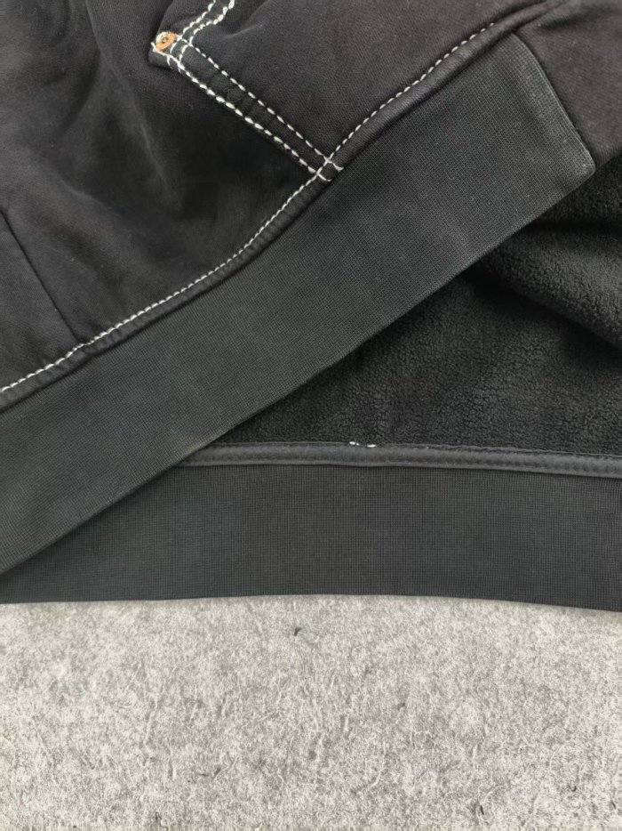 [buy more save more]1:1 quality version Maitreya Buddha Letter Print Washed Gradient Aged Zipper Hoodie 3 colors