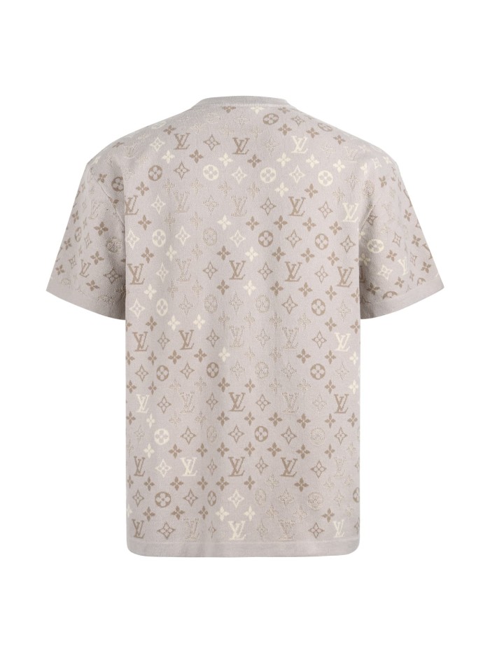 1:1 quality version Monogram Wool Jacquard Crew Neck Tee 28978909