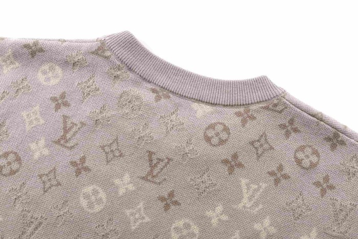 1:1 quality version Monogram Wool Jacquard Crew Neck Tee 28978909