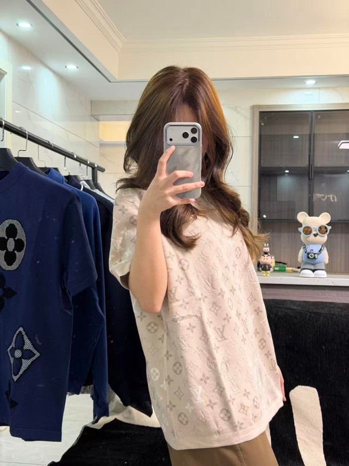 1:1 quality version Monogram Wool Jacquard Crew Neck Tee 28978909