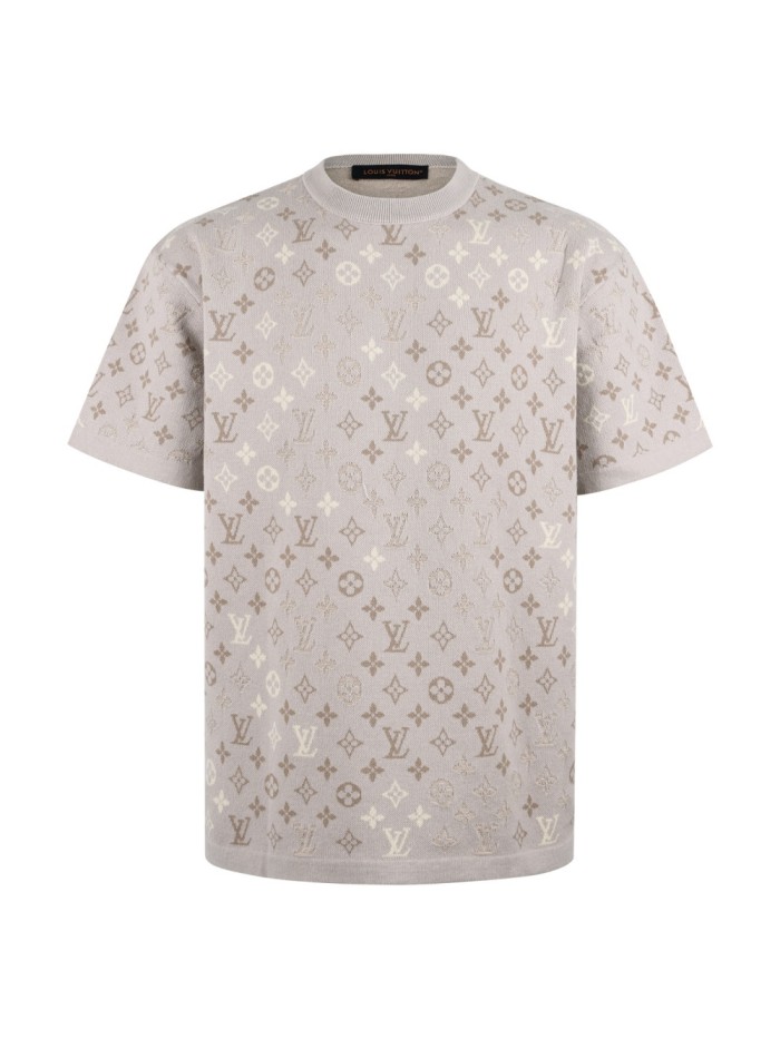 1:1 quality version Monogram Wool Jacquard Crew Neck Tee 28978909