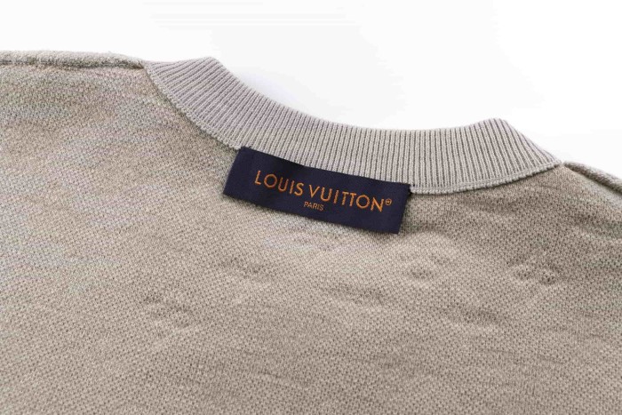 1:1 quality version Monogram Wool Jacquard Crew Neck Tee 28978909