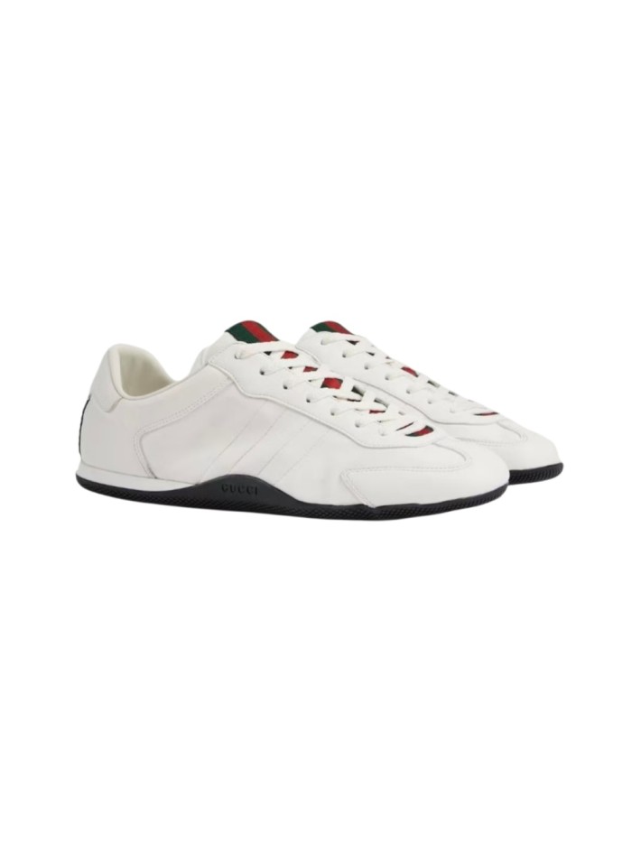 [plus-size shoes]1:1 quality version Leather Green Red Web Vintage Shoes 5 colors 28974025
