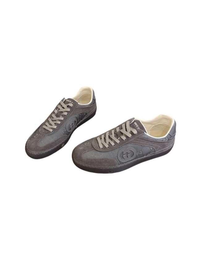 1:1 quality version Gucci GG Monogram Canvas Suede Shoes 2 colors 28974036