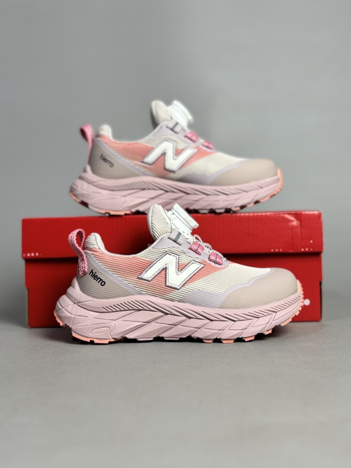 N-logo Rotary Buckle Breathable Mesh Outdoor Sneakers for Kids 4 colors 28997958