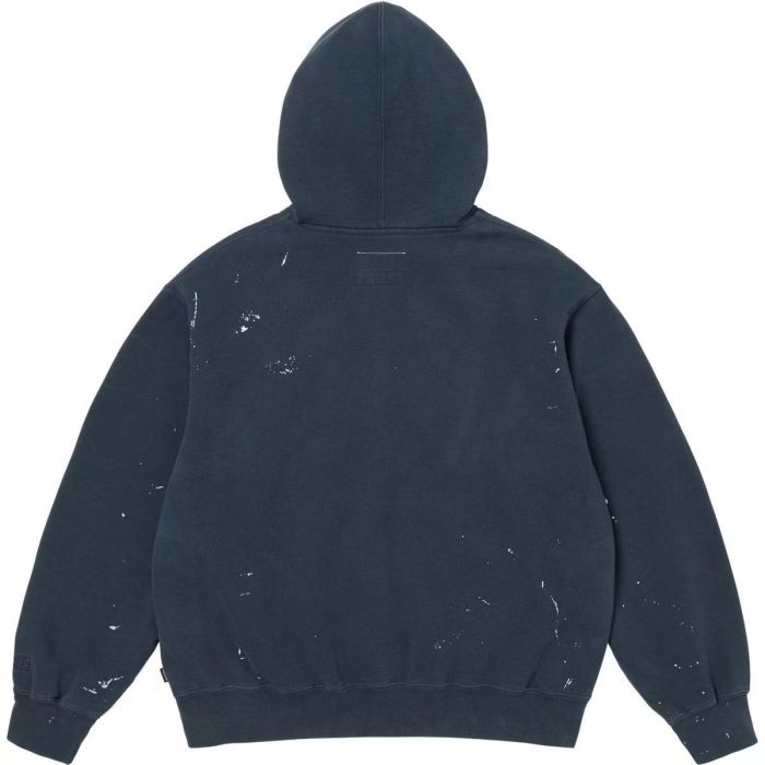 1:1 quality version Ink Splash Graffiti Embroidery Logo Zipper Hoodie 3 colors 28997839