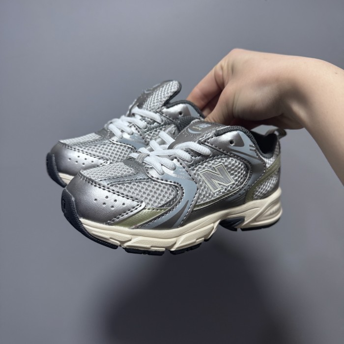 N-logo Mesh Paneled Retro Running Shoes for Kids 8 colors 28997941
