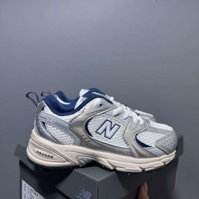 N-logo Mesh Paneled Retro Running Shoes for Kids 8 colors 28997941