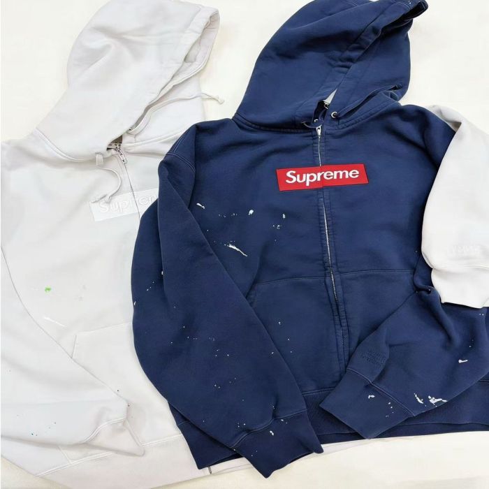 1:1 quality version Ink Splash Graffiti Embroidery Logo Zipper Hoodie 3 colors 28997839