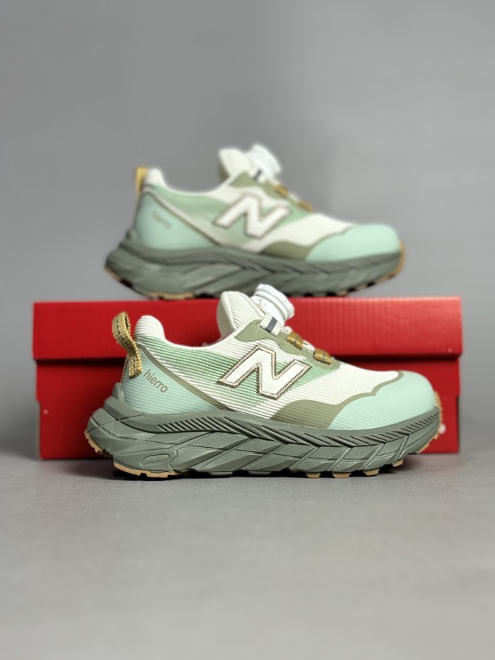 N-logo Rotary Buckle Breathable Mesh Outdoor Sneakers for Kids 4 colors 28997958