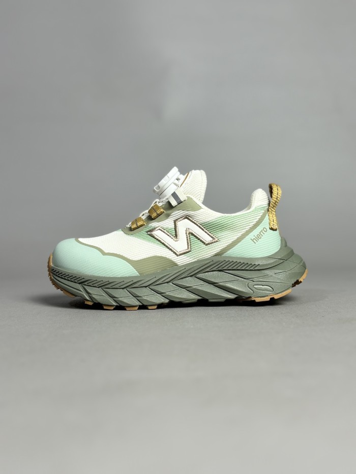 N-logo Rotary Buckle Breathable Mesh Outdoor Sneakers for Kids 4 colors 28997958