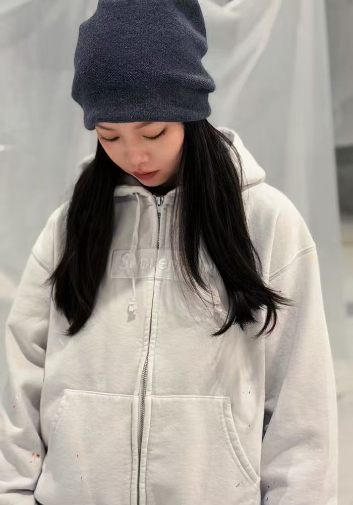 1:1 quality version Ink Splash Graffiti Embroidery Logo Zipper Hoodie 3 colors 28997839