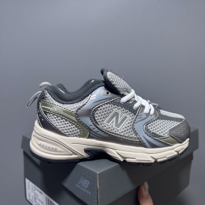 N-logo Mesh Paneled Retro Running Shoes for Kids 8 colors 28997941