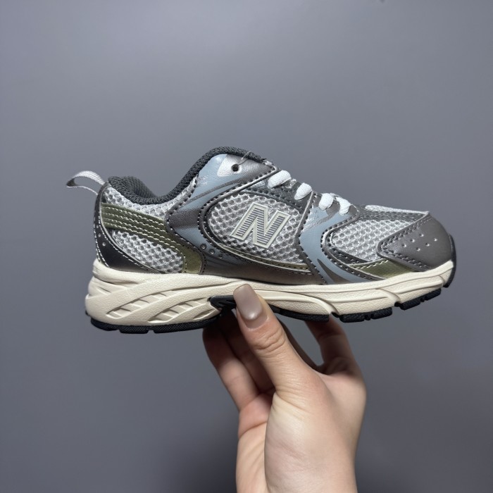 N-logo Mesh Paneled Retro Running Shoes for Kids 8 colors 28997941